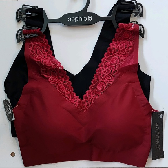 SophieB Laser Cut Tech Sealed Invisible Edge Pullon Wireless Removable pads bra - Picture 2 of 7